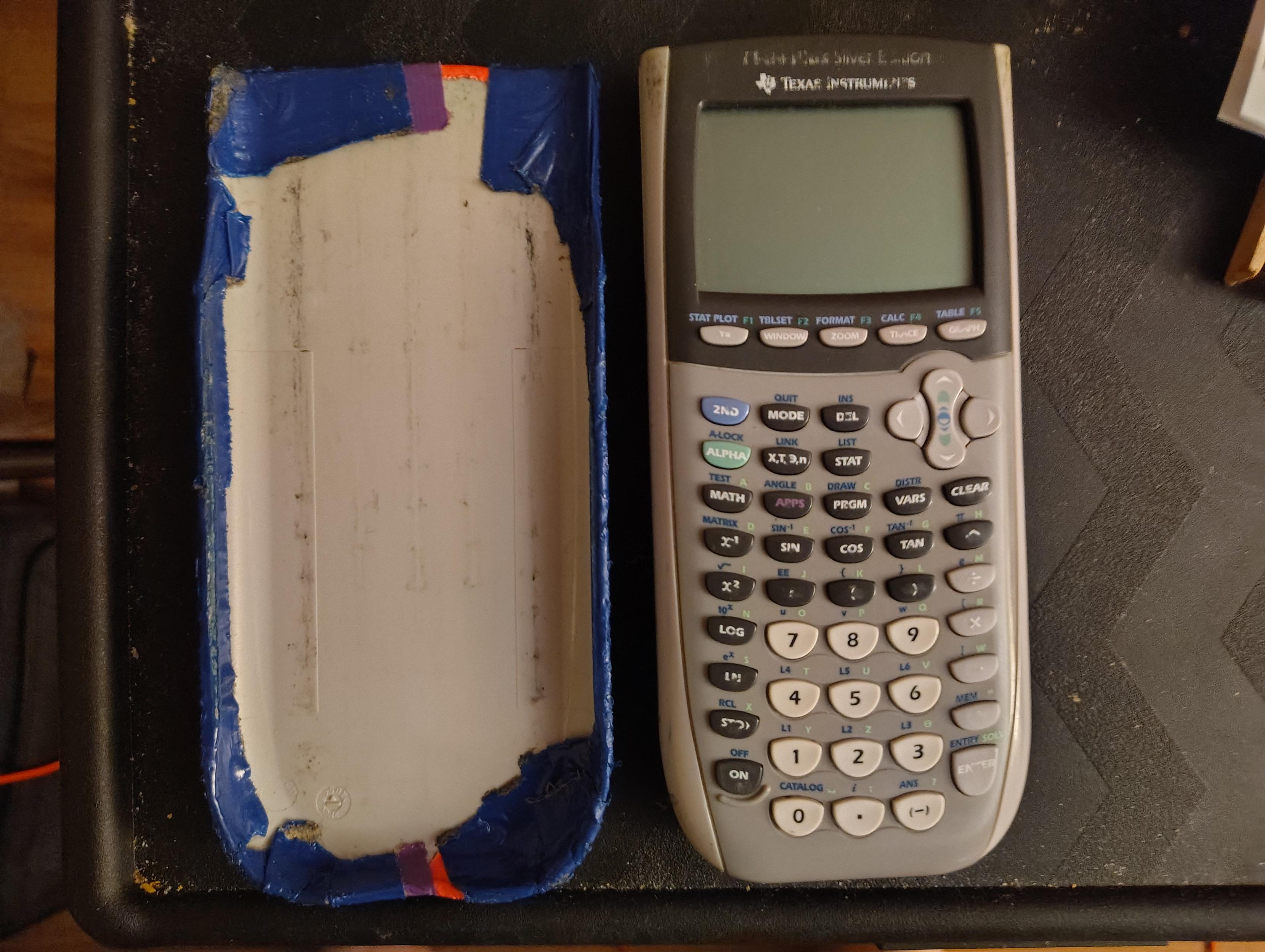 photo of the author's TI-84 Plus Silver Edition calculator